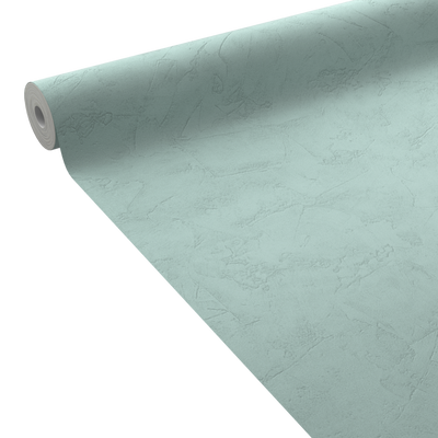 4MURS Papier peint intissé Ravenne Bleu glacier Crépi grésé