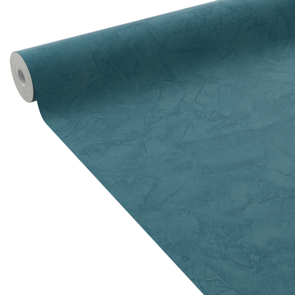 4MURS Papier peint intissé Ravenne Bleu pétrole Crépi grésé