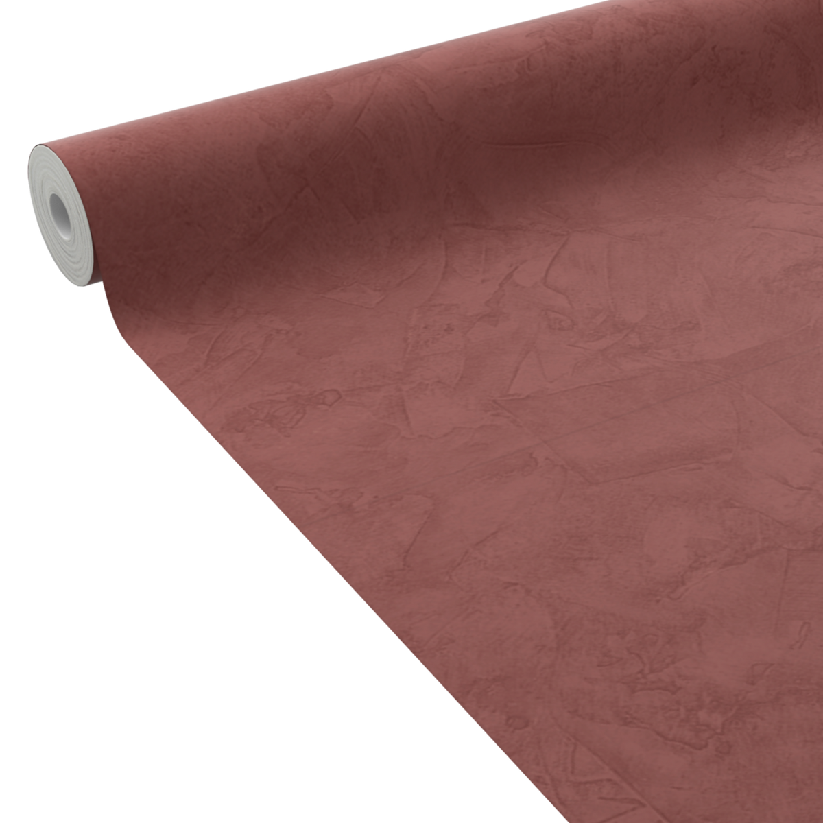 4MURS Papier peint intissé Ravenne Rouge grenat Crépi grésé