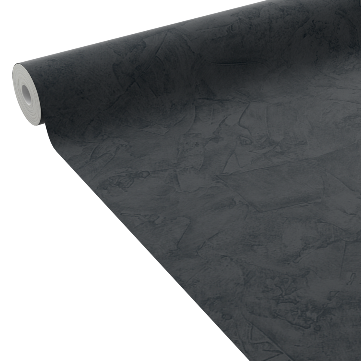 4MURS Papier peint intissé Ravenne Noir Crépi grésé