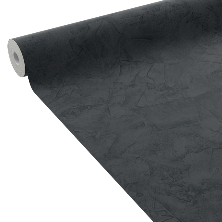 4MURS Papier peint intissé Ravenne Noir Crépi grésé