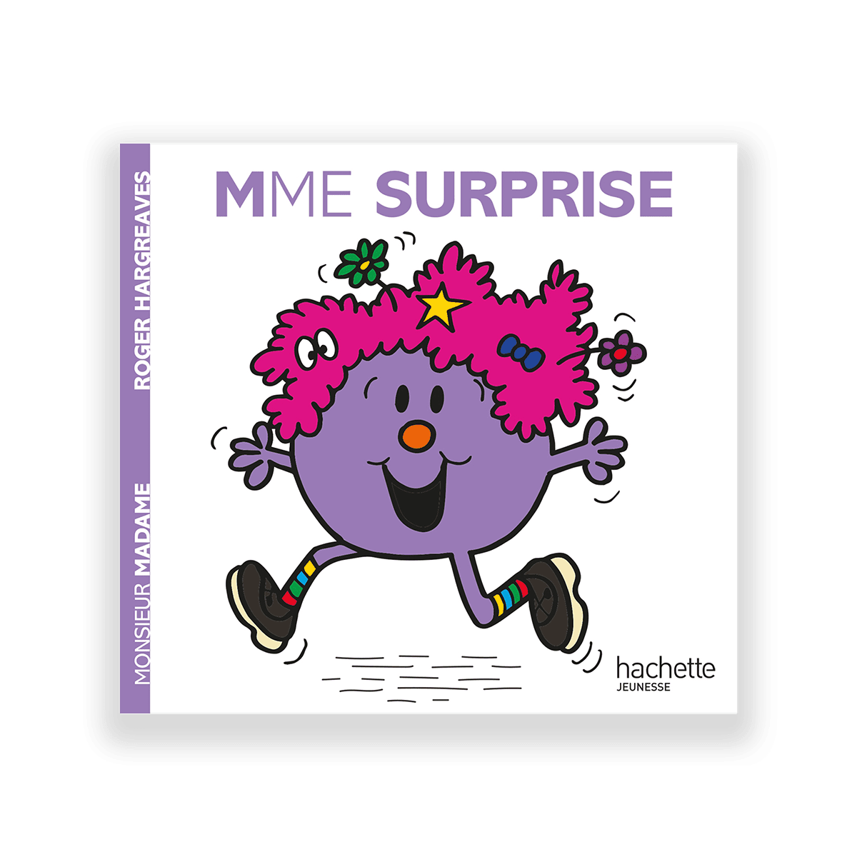 HACHETTE PRATIQUE Livre enfant Madame surprise Blanc, mauve