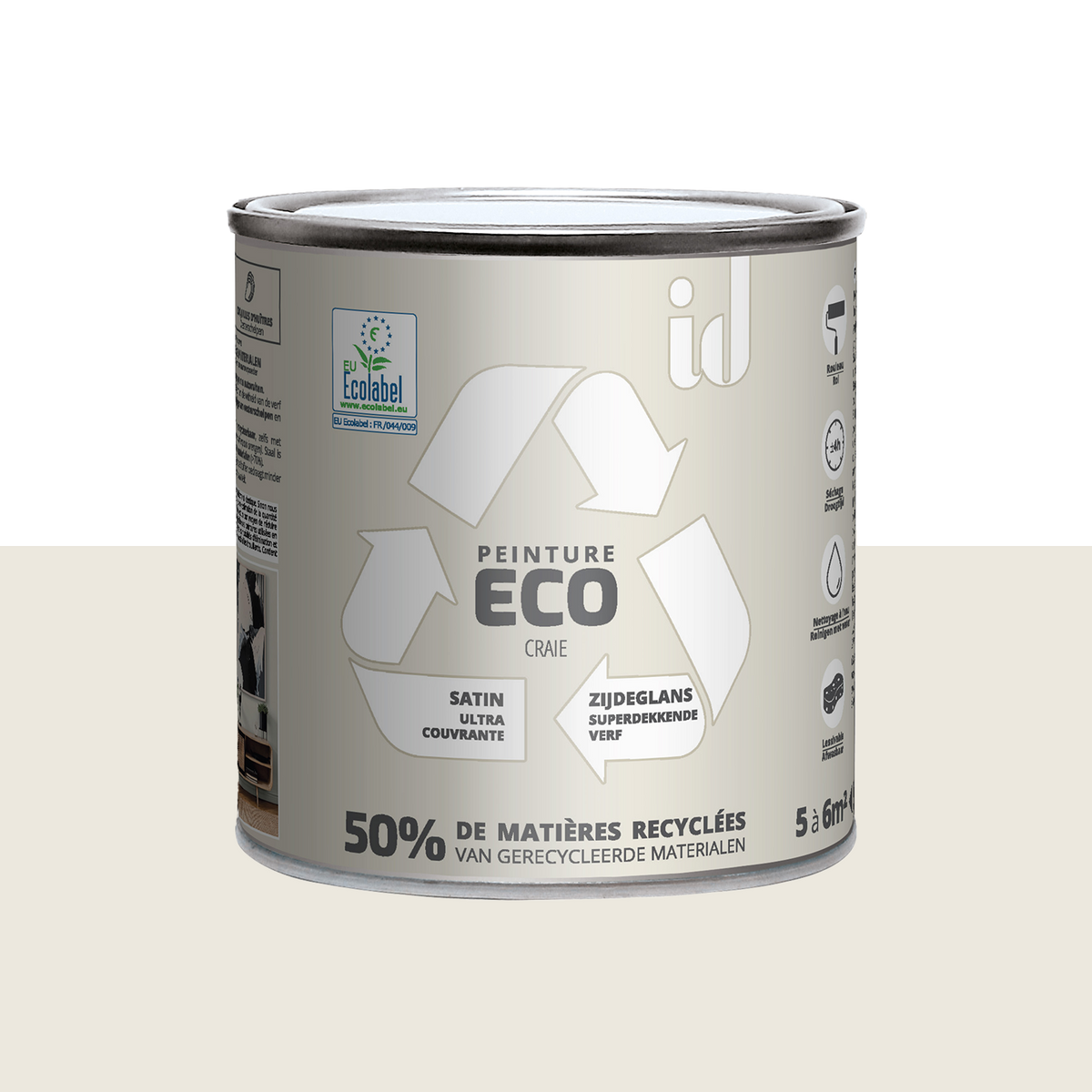 ECO ID Peinture Eco Craie Satiné 0,5L