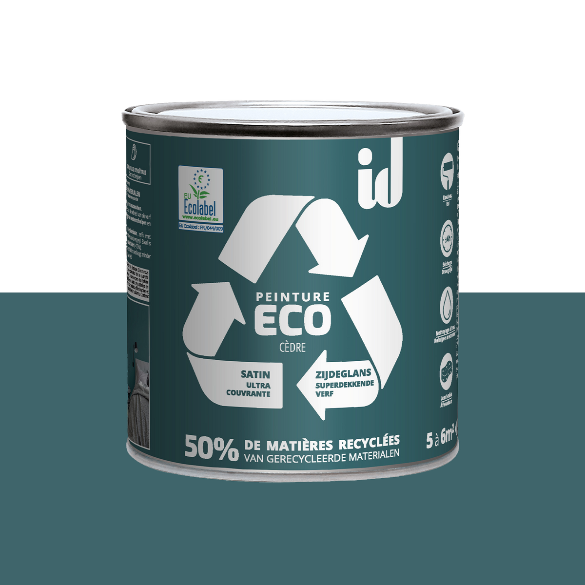 ECO ID Peinture Eco Cèdre Satiné 0,5L