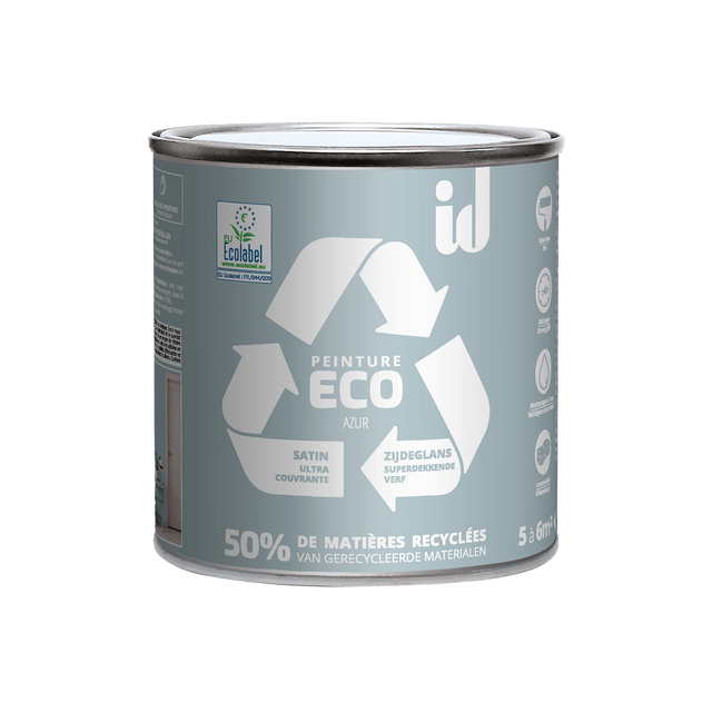 ECO ID Peinture ECO Peinture azur Satiné 0,5 L