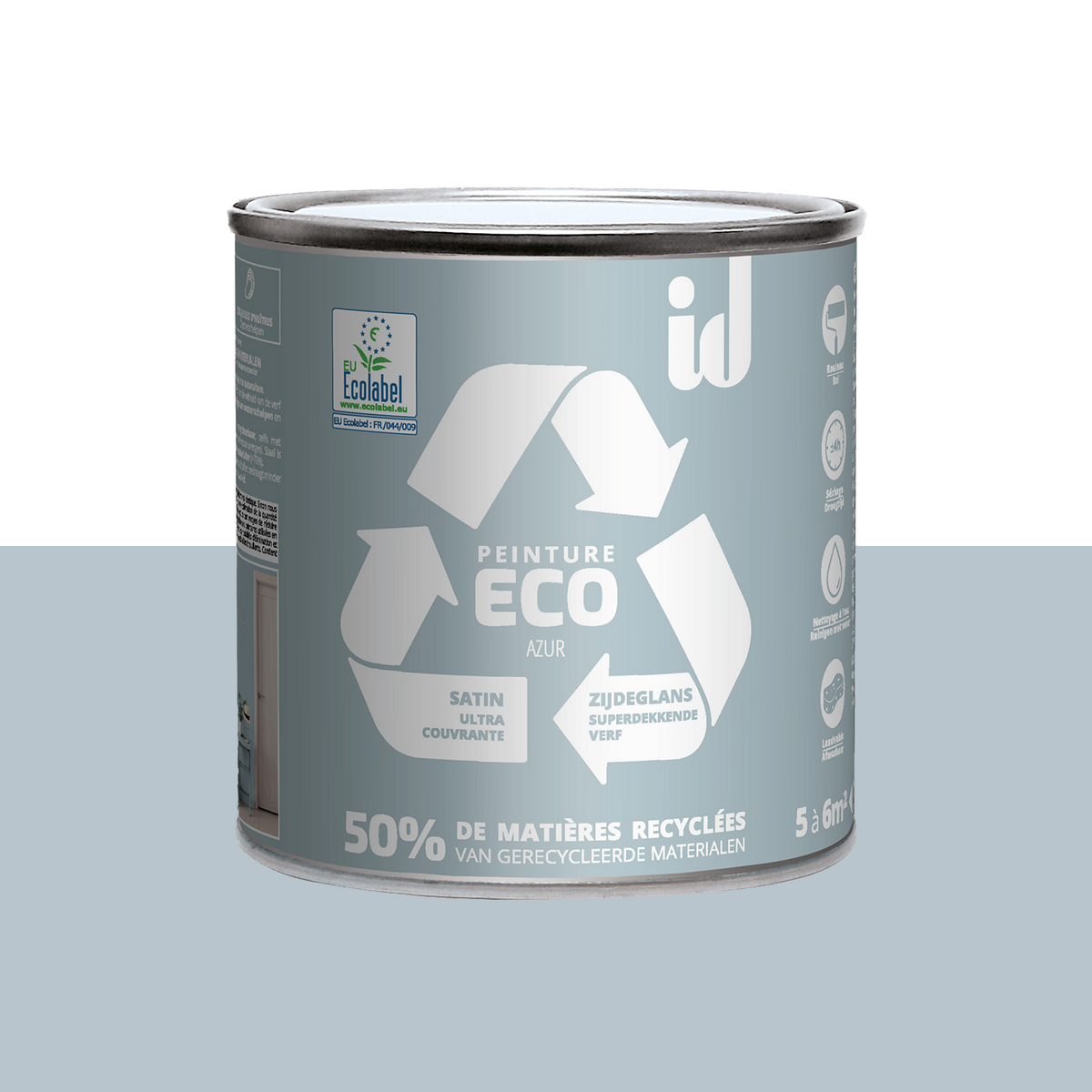 ECO ID Peinture Eco Azur Satiné 0,5L