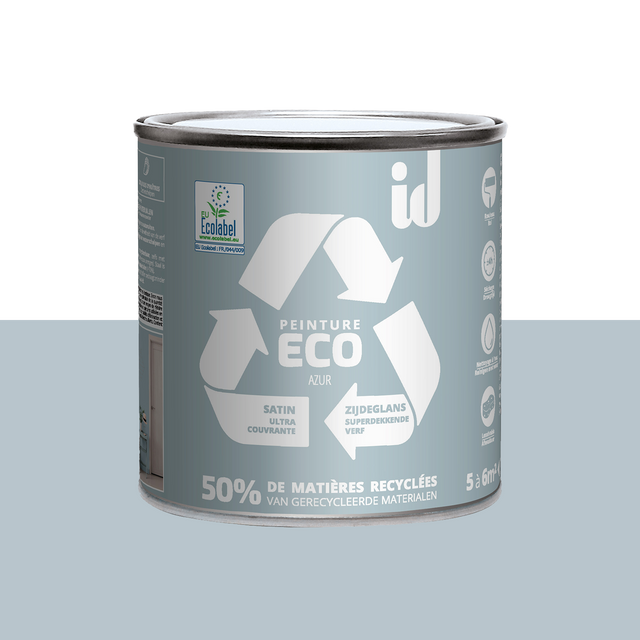ECO ID Peinture ECO Peinture azur Satiné 0,5 L