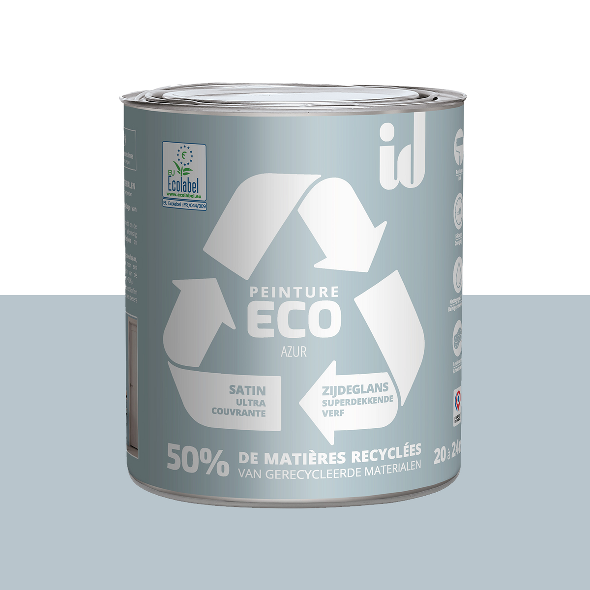 ECO ID Peinture Eco Azur Satiné 2L