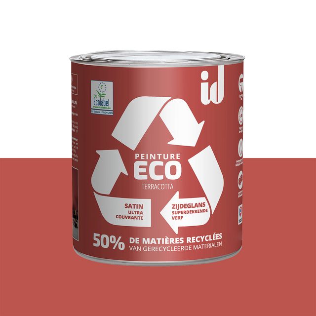 ECO ID Peinture ECO Peinture terracotta Satiné 0,5 L