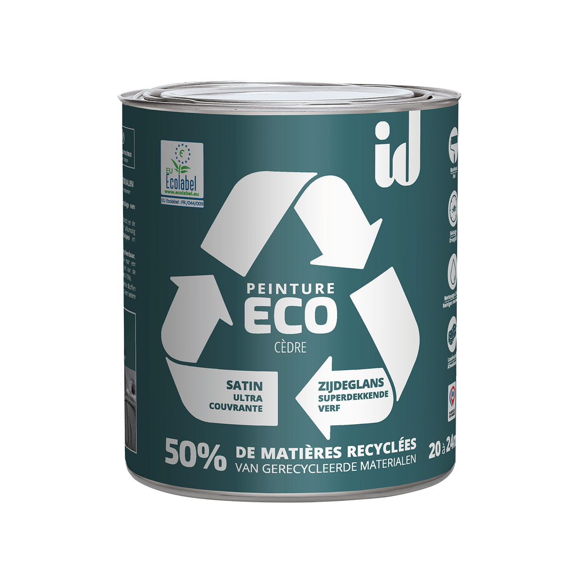 ECO ID Peinture Eco Cèdre Satiné 2L