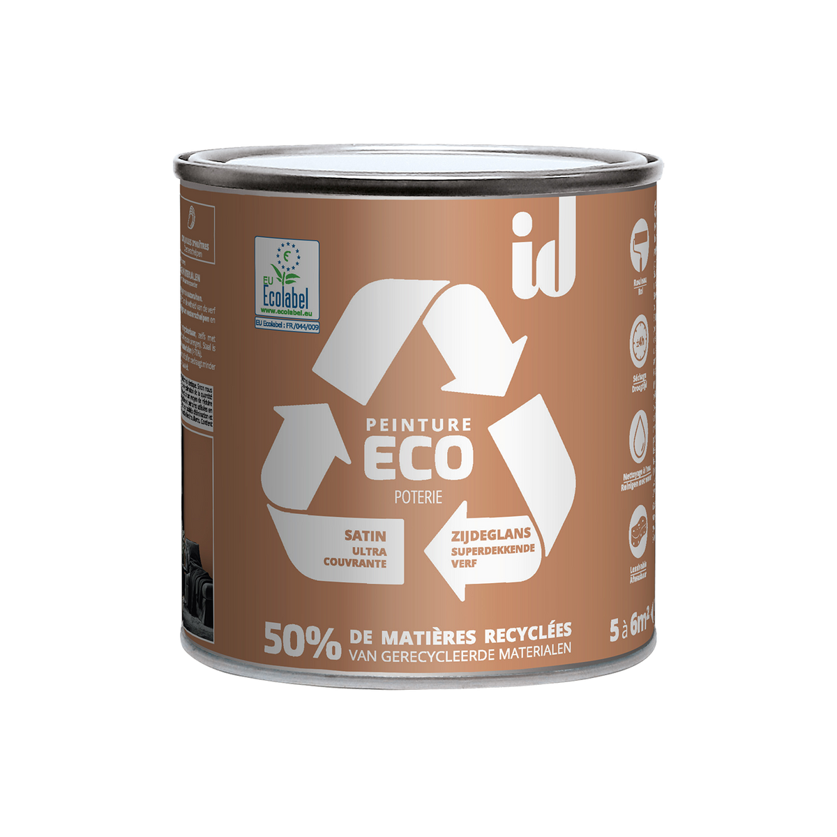 ECO ID Peinture Eco Poterie Satiné 0,5L