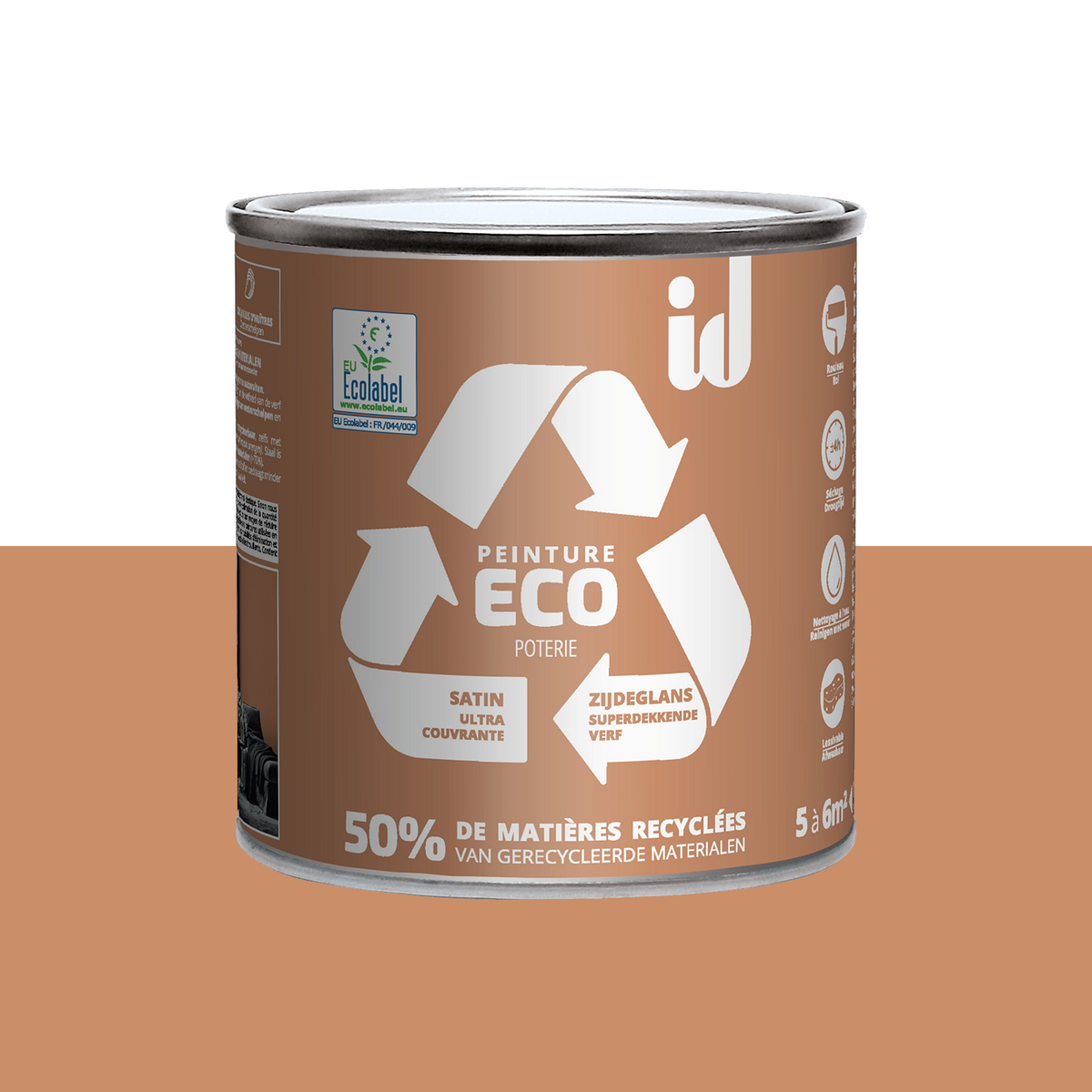 ECO ID Peinture Eco Poterie Satiné 0,5L