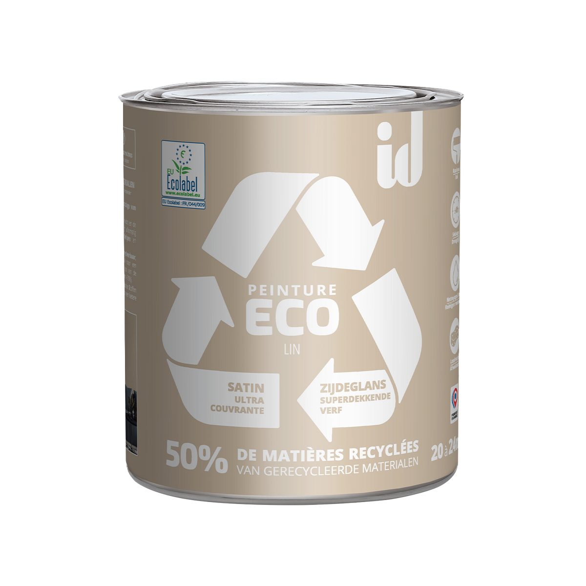 ECO ID Peinture Eco Lin Satiné 2L