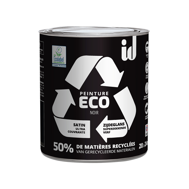 ECO ID Peinture ECO Peinture noir Satiné 2 L