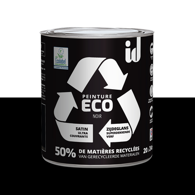 ECO ID Peinture Eco Noir Satiné 2L
