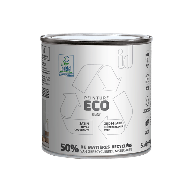 ECO ID Peinture ECO Peinture blanc Satiné 0,5 L