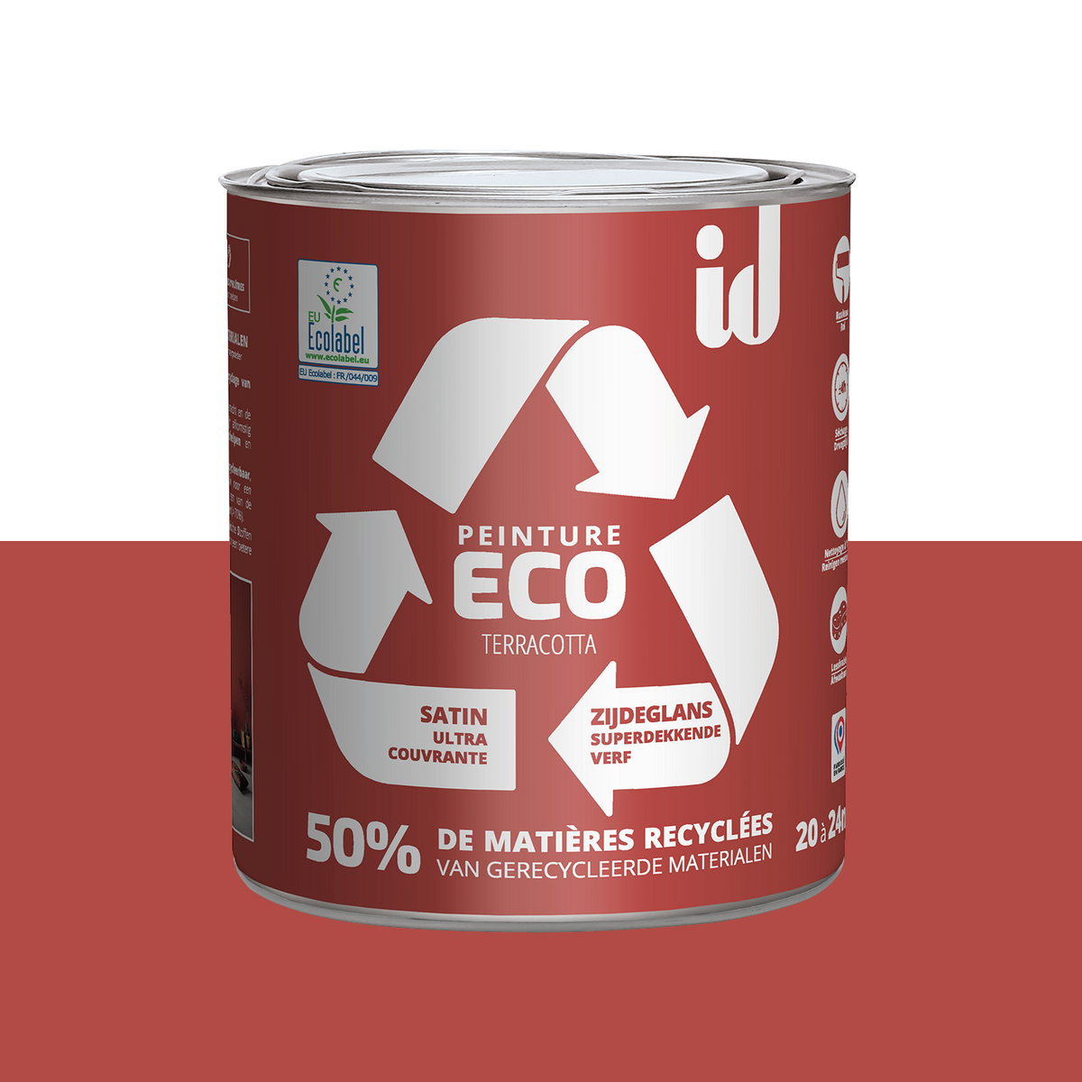 ECO ID Peinture Eco Terracotta Satiné 2L