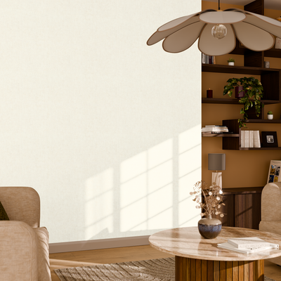 Papier peint intissé Texas Blanc cassé Taloché/enduit