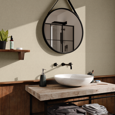 Papier peint intissé Texas Grège Taloché/enduit