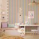 4MURS Papier peint intissé Color stripe Multicolore