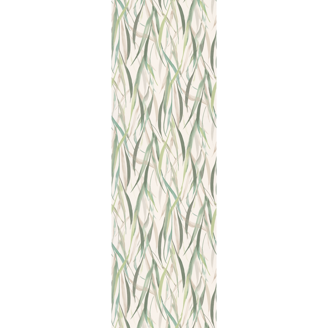 Papier peint intissé VELIA coloris vert et taupe