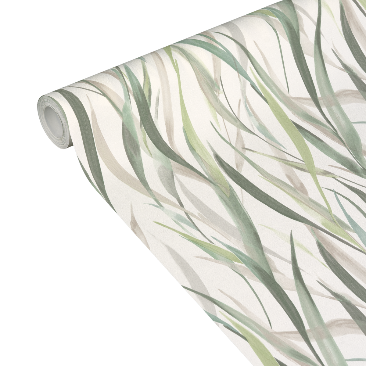 Papier peint intissé Velia Vert et taupe