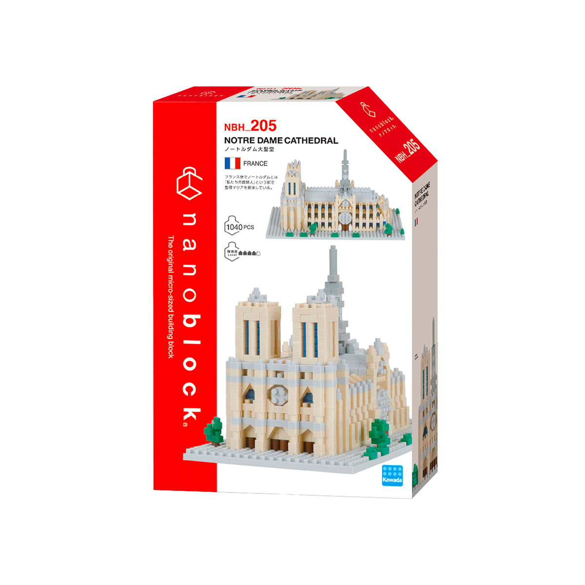 NANOBLOCK Jeu de construction Notre-dame de paris Beige