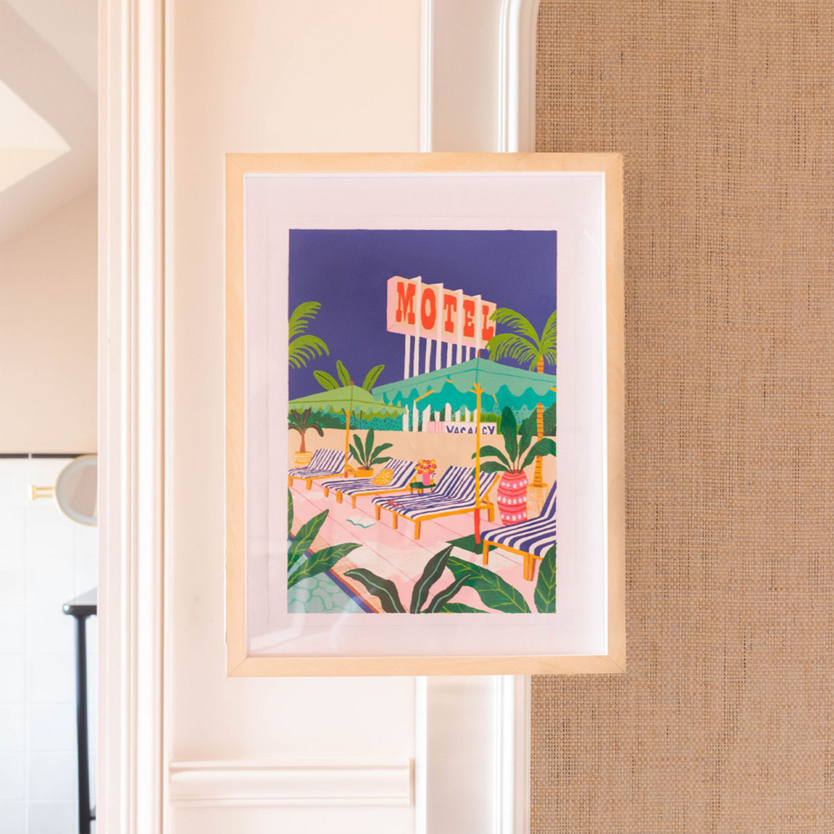 LA PETITE ÉPICERIE Peinture par numéros The motel pool Multicolore