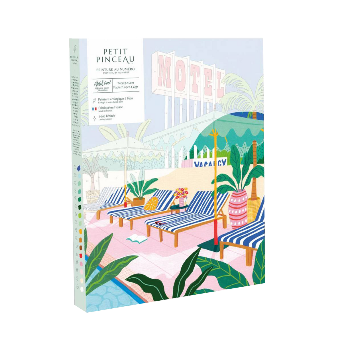 LA PETITE ÉPICERIE Peinture par numéros The motel pool Multicolore