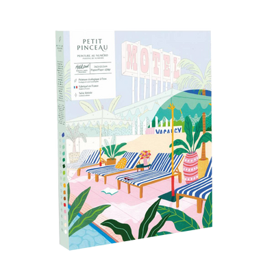 LA PETITE ÉPICERIE Peinture par numéros The motel pool Multicolore
