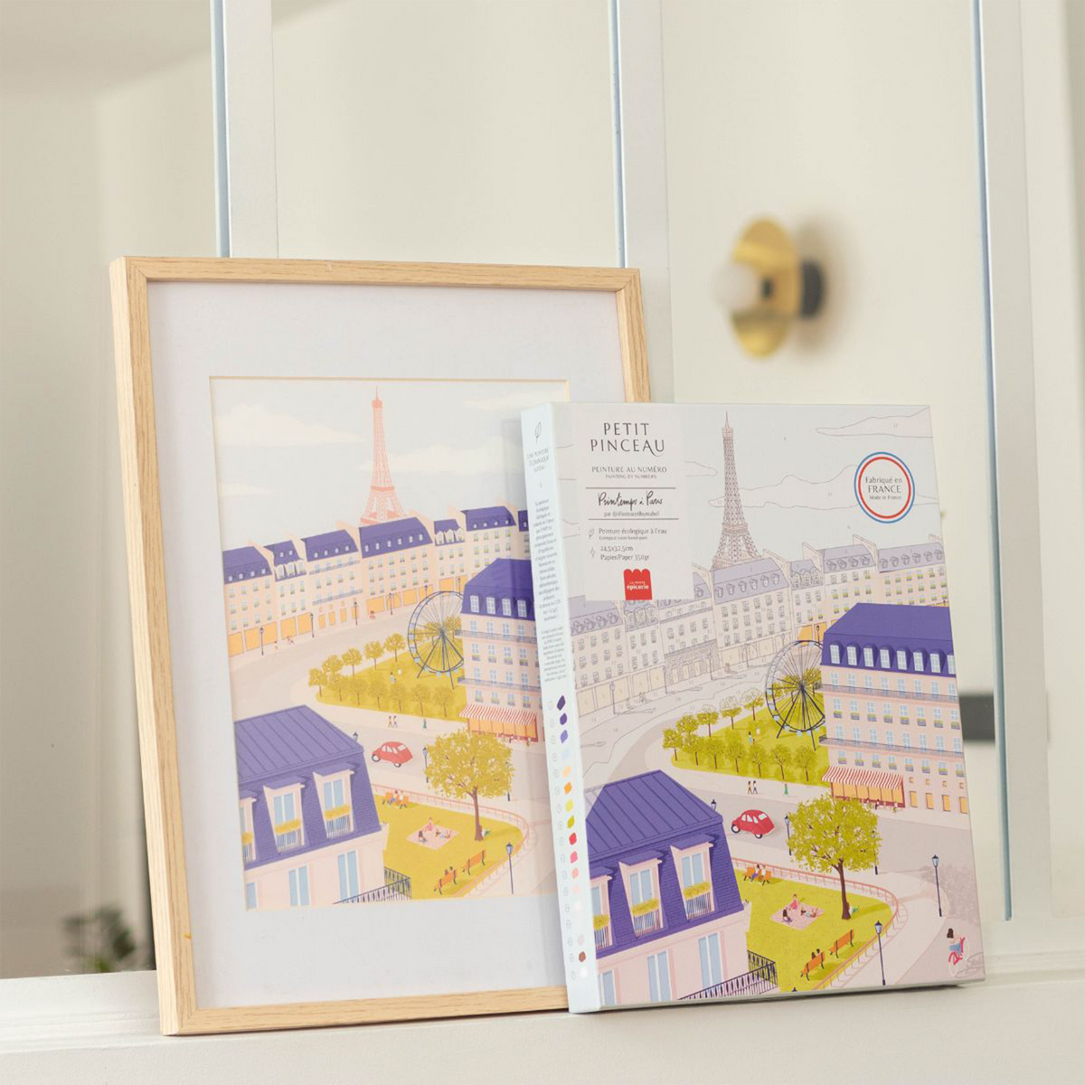 LA PETITE ÉPICERIE Peinture par numéros Printemps à paris Multicolore