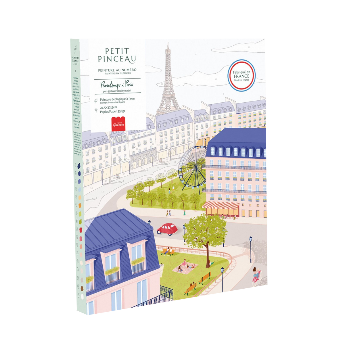 LA PETITE ÉPICERIE Peinture par numéros Printemps à paris Multicolore