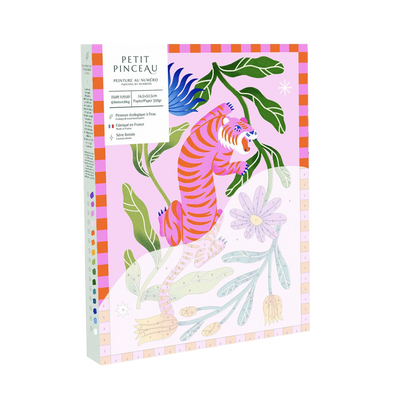 LA PETITE ÉPICERIE Peinture par numéros Tigre fleuri Multicolore