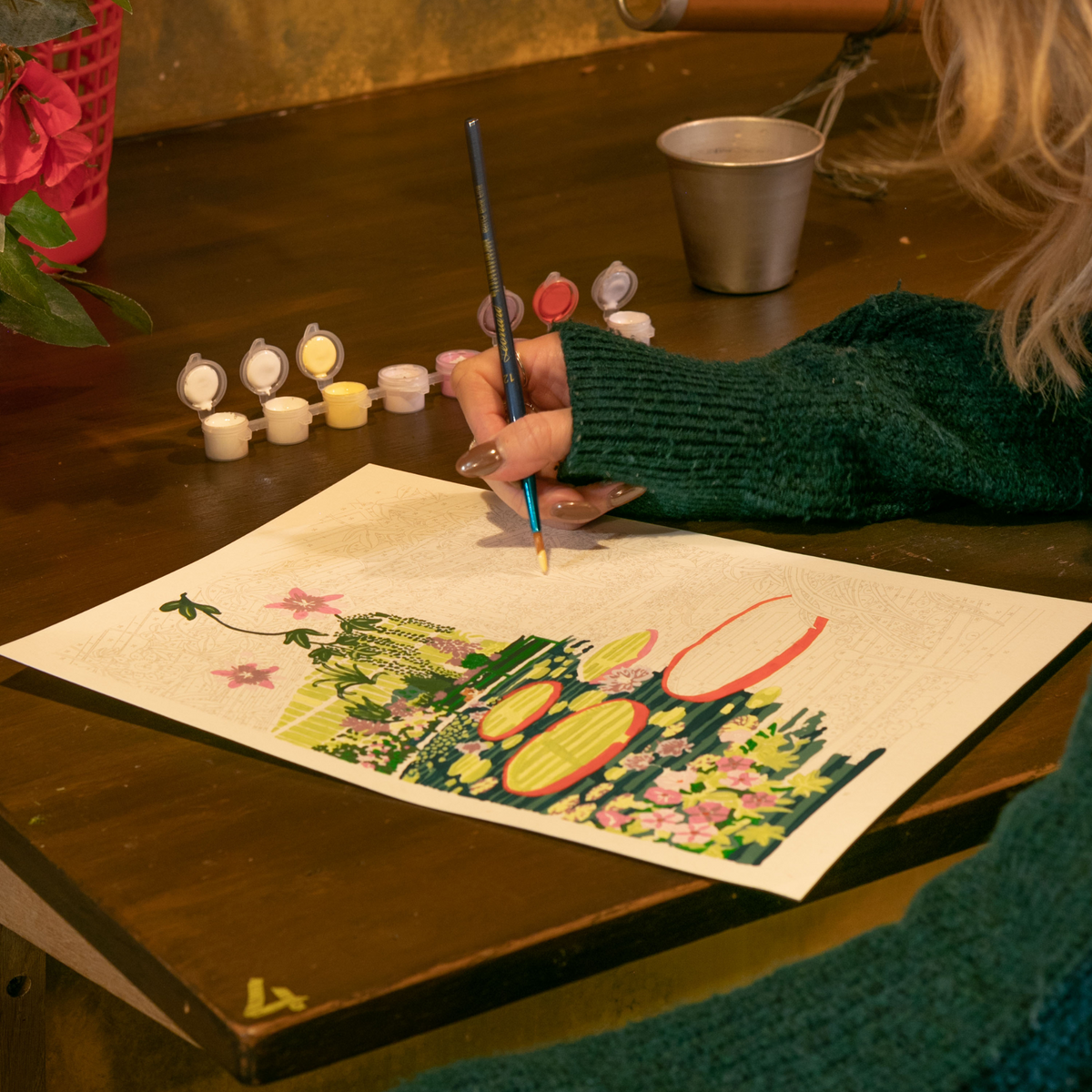 LA PETITE ÉPICERIE Peinture par numéros Waterlily Multicolore