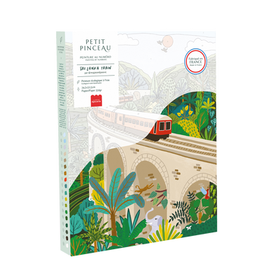 LA PETITE ÉPICERIE Peinture par numéros Sri-lanka train Multicolore