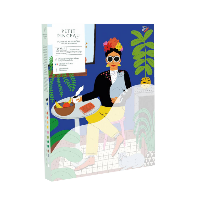 La Petite Epicerie Peinture par numéros LA FILLE AUX CHATS