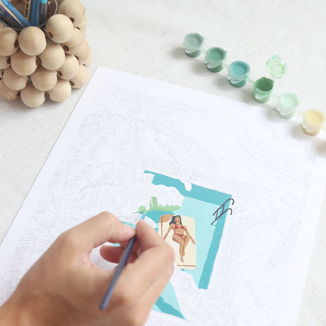 La Petite Epicerie Peinture par numéros DAYDREAMING