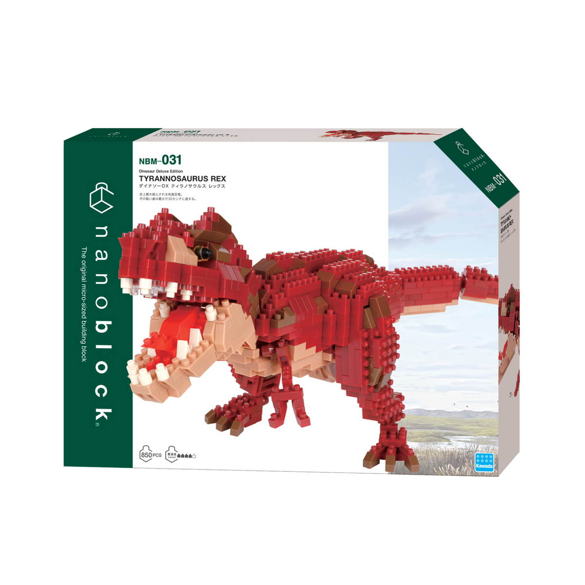 NANOBLOCK Jeu de construction Tyrannosaurus rex Rouge
