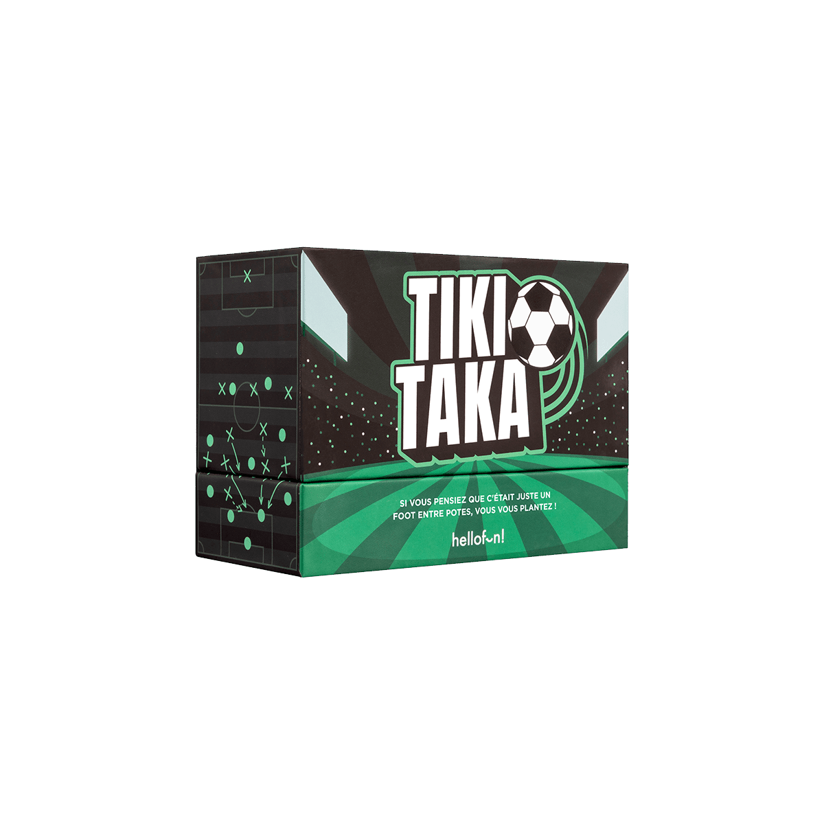 HELLOFUN Jeu de cartes Tiki taka Noir