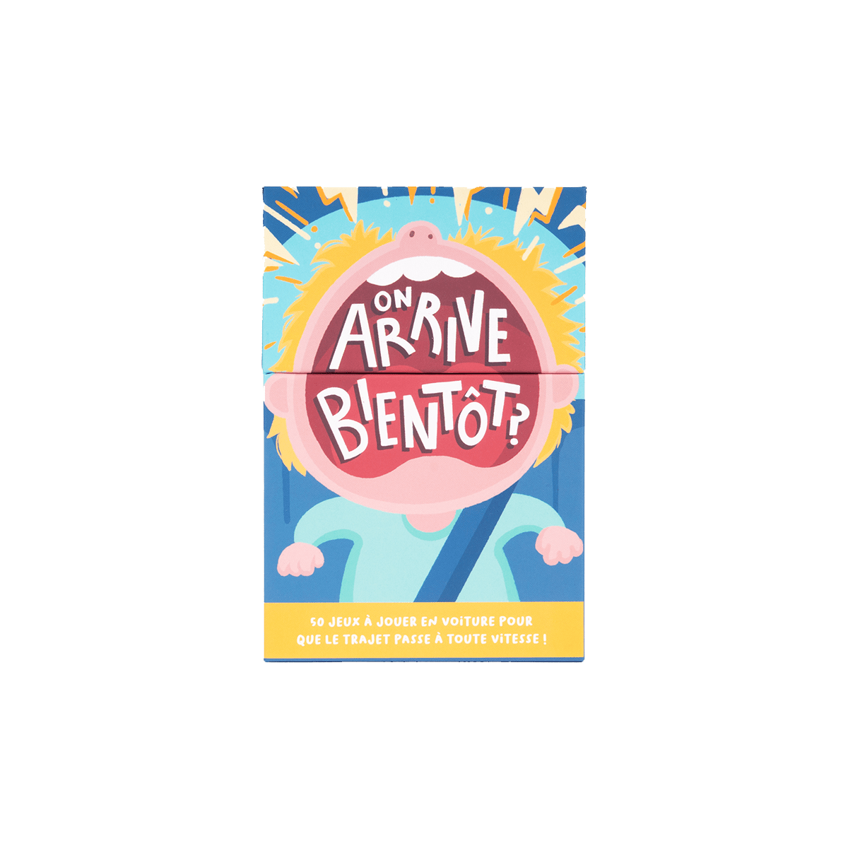 HELLOFUN Jeu de cartes On arrive bientot ? Bleu