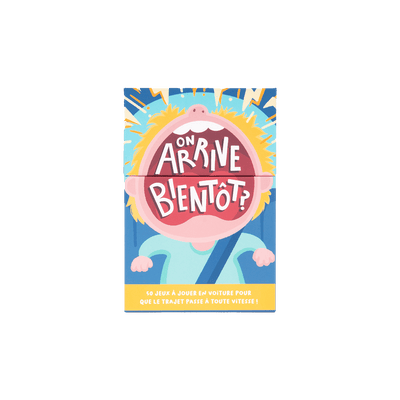 HELLOFUN Jeu de cartes On arrive bientot ? Bleu