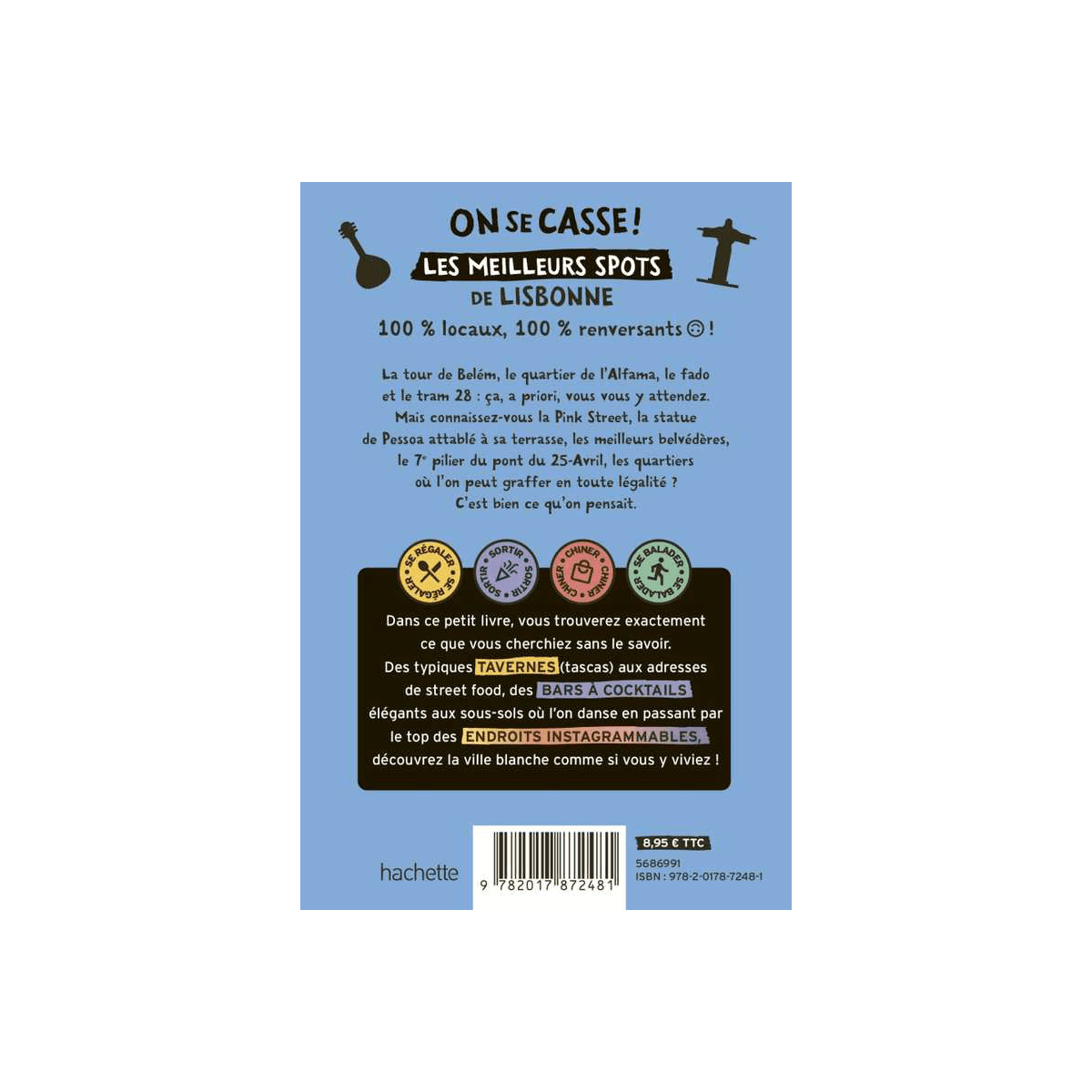 Livre voyage et nature On se casse ! les meilleurs spots à lisbonne Bleu