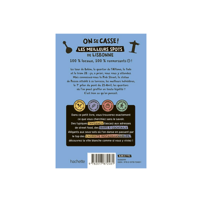 Livre voyage et nature On se casse ! les meilleurs spots à lisbonne Bleu