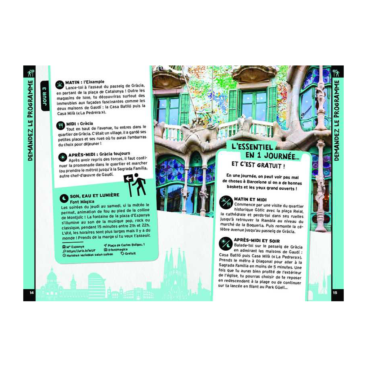 Livre voyage et nature On se casse ! les meilleurs spots à barcelone Orange