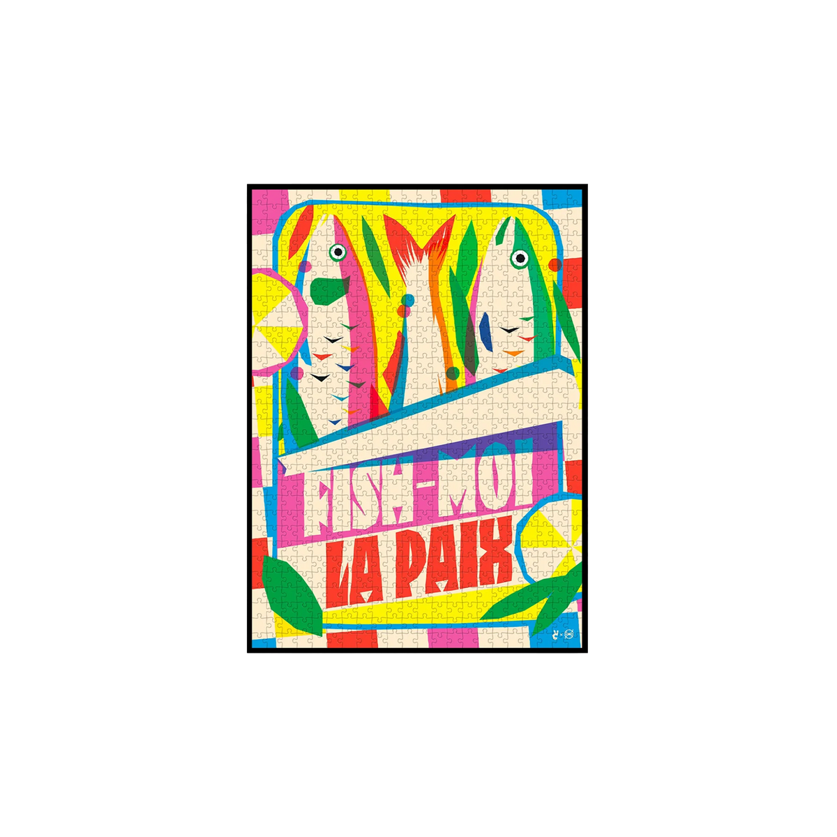 PIECE & LOVE Puzzle Fish-moi la paix Multicolore