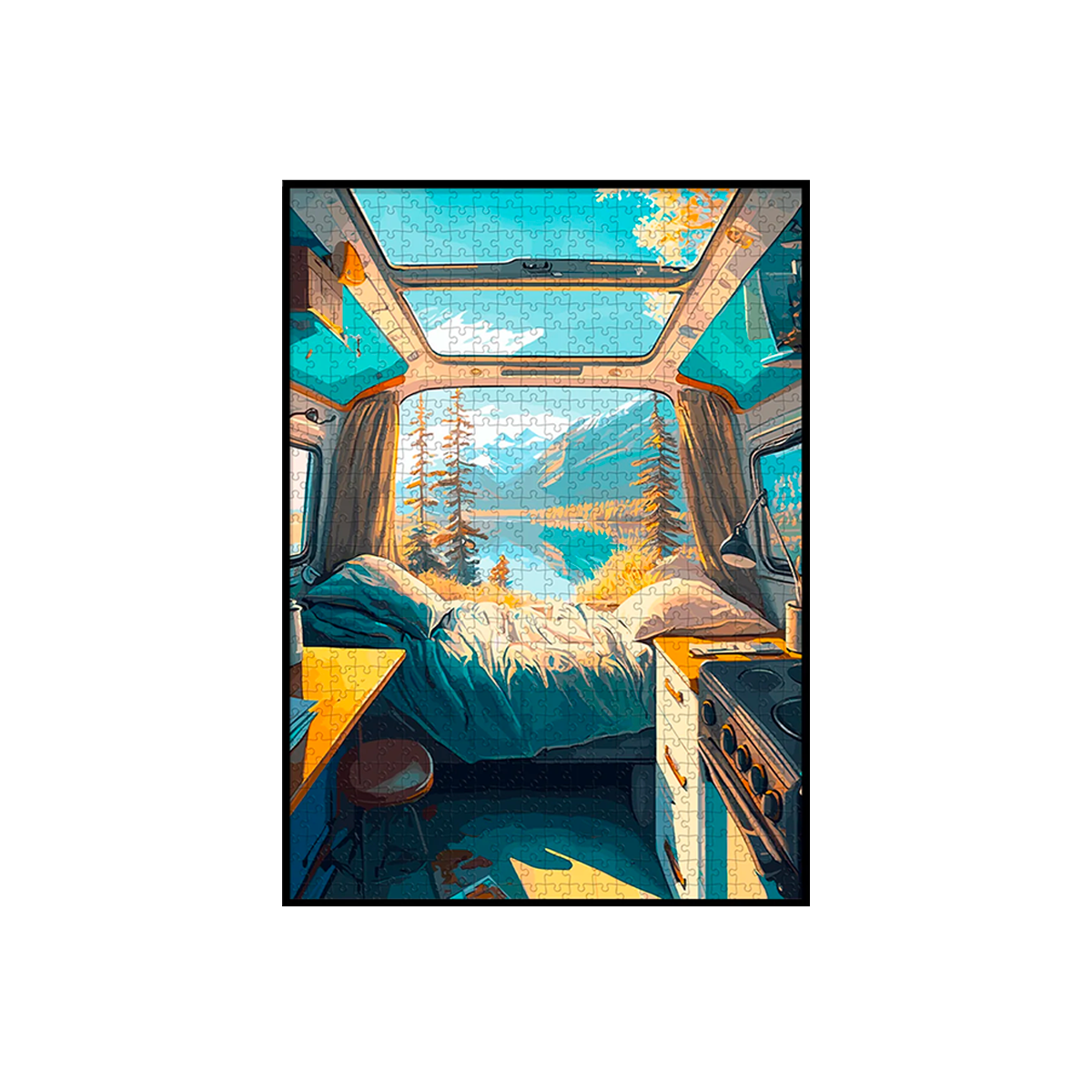 PIECE & LOVE Puzzle Van life Bleu