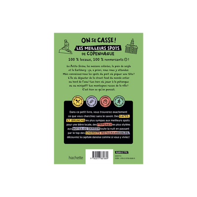 Livre voyage et nature On se casse ! les meilleurs spots à copenhague Vert