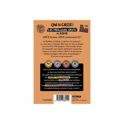 Livre voyage et nature On se casse ! les meilleurs spots à rome Orange