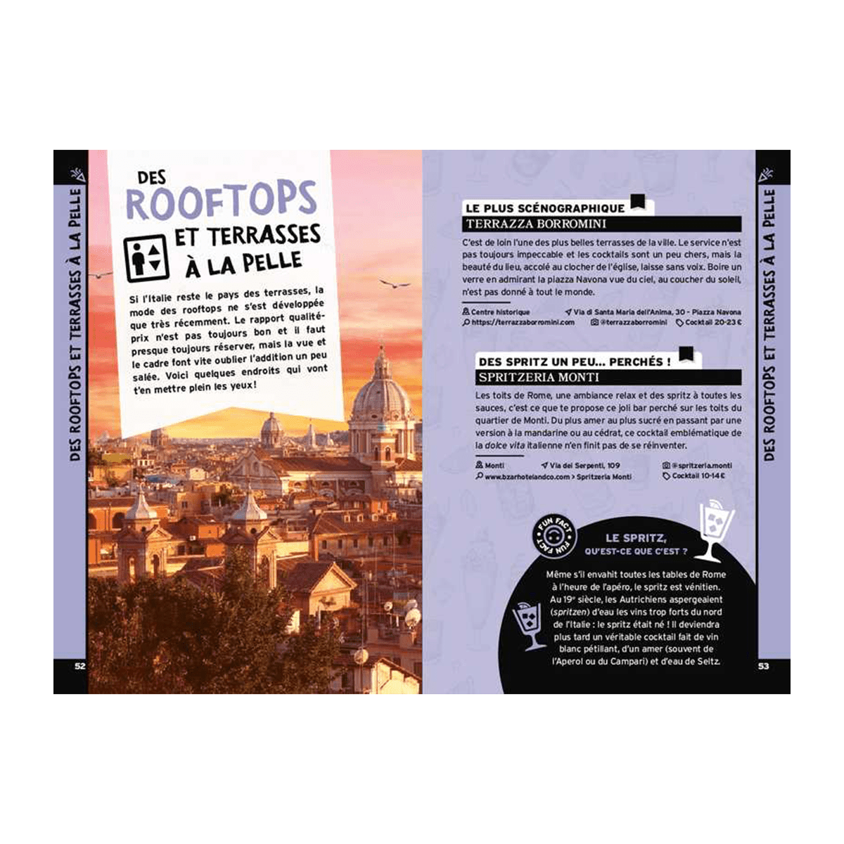 Livre voyage et nature On se casse ! les meilleurs spots à rome Orange