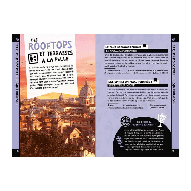 Livre voyage et nature ON SE CASSE ! LES MEILLEURS SPOTS À ROME